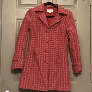 💜 Dusty Pink Button Up Peacoat